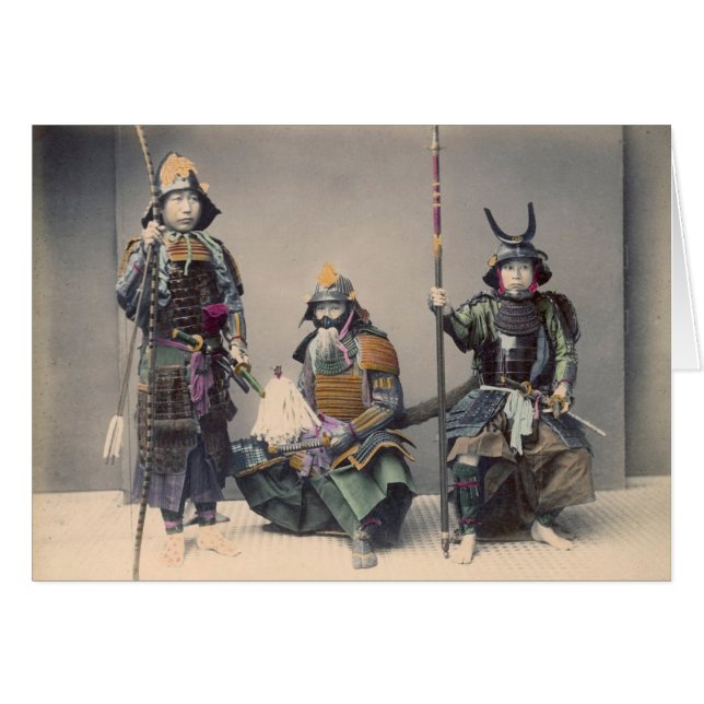 Samurai 3 im Rüstungs-Vintagen Foto (Vorderseite (Horizontal))