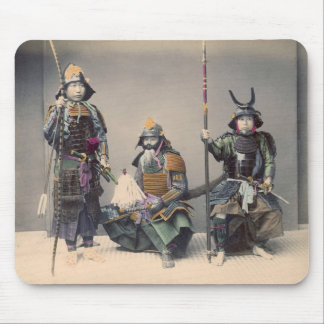 Samurai 3 im Rüstungs-Vintagen Foto Mousepad