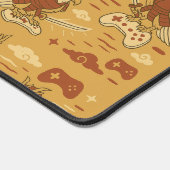 Samurai-Adler mit Spielcontroller Schreibtischunterlage (Ecke)