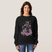 Samurai and japanese samurai with bushido and cher sweatshirt (Vorne ganz)