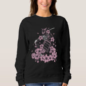 Samurai and japanese samurai with bushido and cher sweatshirt (Vorderseite)