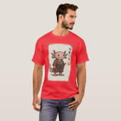 Samurai Aolotl Japanese Art Anime Funny Gifts Men T-Shirt (Vorne ganz)
