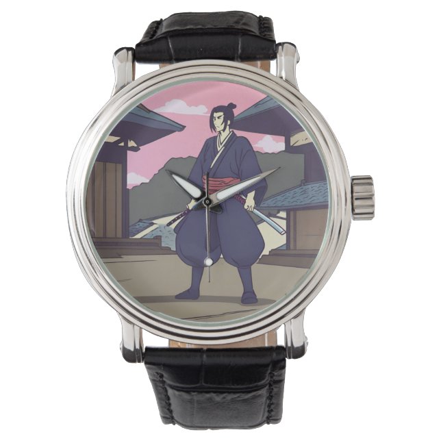 Samurai Armbanduhr (Vorderseite)