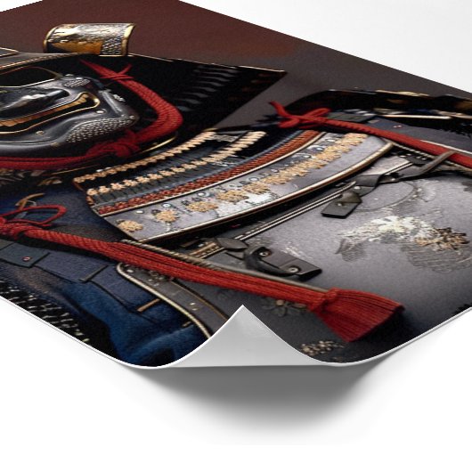 Samurai Armor Artwork Poster Wall Art Cards drucke (Ecke)