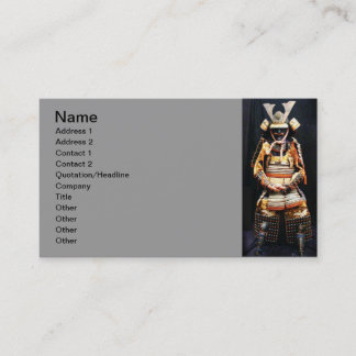 Samurai Armor Business Card Visitenkarte