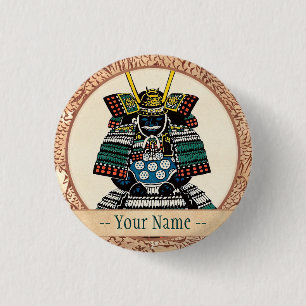 Samurai Armor Ō-yoroi japanisch klassisches Kunst Button