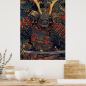 Samurai Art Poster - Simple Art Style Inspiriert v (Küche)