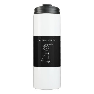 Samurai Art und Weise der Krieger Geschenk präsent Thermosbecher