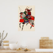 Samurai auf Horseback 1878 Poster (Küche)