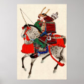 Samurai auf Horseback 1878 Poster (Vorne)
