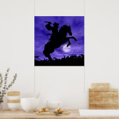 Samurai auf Pferd Poster (Küche)