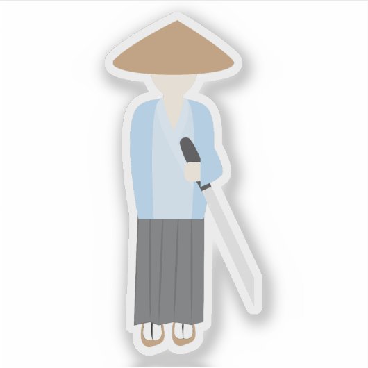 Samurai Aufkleber (Vorderseite)