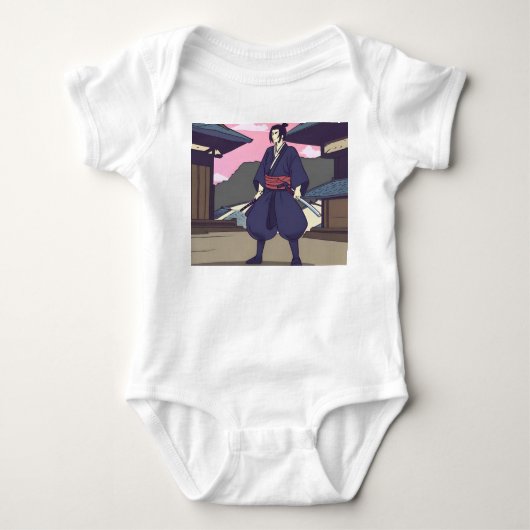 Samurai Baby Strampler (Vorderseite)