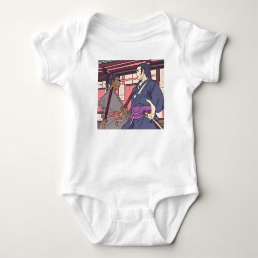 Samurai Baby Strampler (Vorderseite)