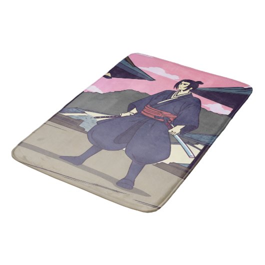Samurai Badematte (Schrägansicht)