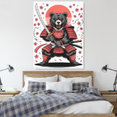 Samurai-Bär auf Leinwanddruck (Insitu (Schlafzimmer))