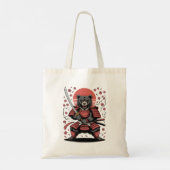Samurai-Bär-Budget-Tasche Tragetasche (Rückseite)