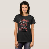 Samurai-Bär Damen Basic T-Shirt (Vorne ganz)