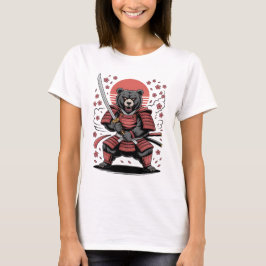 Samurai-Bär Damen Basic T-Shirt