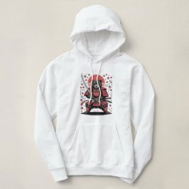 Samurai-Bär Erwachsener Pullover Hoodie