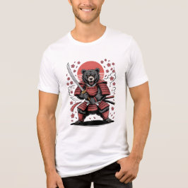 Samurai-Bär-Tri-Blend-Shirt Tri-Blend Shirt