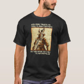 Samurai Battlecry Kein Flash Plugin dank Meme T-Shirt (Vorderseite)