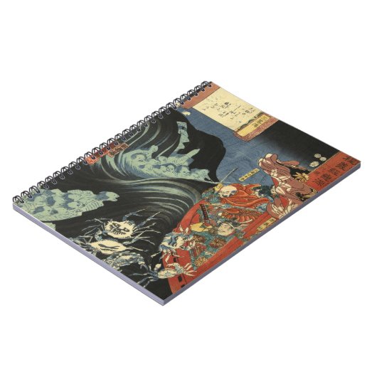 Samurai Battling Crabs und Geister Notizblock (Linke Seite)