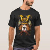 Samurai Beagle Dog Japanese Warrior Bushido Japane T-Shirt (Vorderseite)
