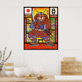 Samurai Bear Print Poster (Küche)