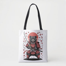 Samurai Bear Tote Bag Tasche