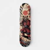 Samurai Bear warrior Skateboard (Vorne)