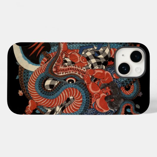 SAMURAI BEKÄMPFUNG DES GIANTEN NAKE Case-Mate iPhone HÜLLE (Rückseite (Horizontal))