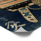 SAMURAI-BEKÄMPFUNG MIT KATANA-SCHWERTERN von Hokus Poster (Ecke)