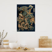 SAMURAI-BEKÄMPFUNG MIT KATANA-SCHWERTERN von Hokus Poster (Küche)