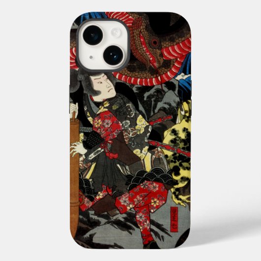 SAMURAI-BEKÄMPFUNGSMONSTER Case-Mate iPhone HÜLLE (Rückseite)