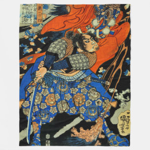 SAMURAI-BEKÄMPFUNGSMONSTER FLEECEDECKE