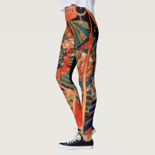 SAMURAI-BEKÄMPFUNGSMONSTER LEGGINGS