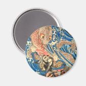 SAMURAI-BEKÄMPFUNGSMONSTER MAGNET (Vorderseite/Rückseite)