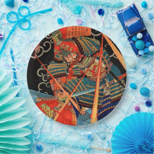 SAMURAI-BEKÄMPFUNGSMONSTER PAPPTELLER (Party)