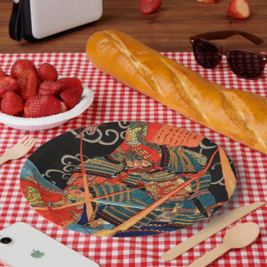 SAMURAI-BEKÄMPFUNGSMONSTER PAPPTELLER (Picknick)