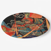 SAMURAI-BEKÄMPFUNGSMONSTER PAPPTELLER (Schrägansicht)