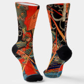 SAMURAI-BEKÄMPFUNGSMONSTER SOCKEN (Gewinkelt)