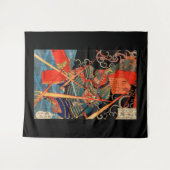 SAMURAI-BEKÄMPFUNGSMONSTER WANDTEPPICH (Vorderseite (Horizontal))