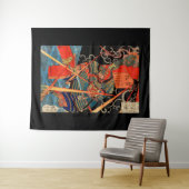 SAMURAI-BEKÄMPFUNGSMONSTER WANDTEPPICH (Beispiel (Horizontal))