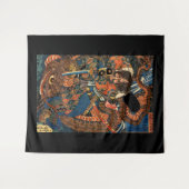 SAMURAI-BEKÄMPFUNGSMONSTER WANDTEPPICH (Vorderseite (Horizontal))