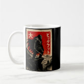 Samurai Bigfoot Graphic Tee Japanese Vintage Kaffeetasse (Links)