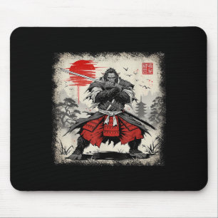 Samurai Bigfoot japanische Vintage-Ukiyo-e-Kunst K Mousepad