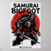 Samurai Bigfoot : Japanischer Krieger Sasquatch Ku Poster (Vorne)
