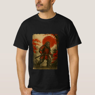 Samurai Bigfoot Krieger Sasquatch Vintage Japanisc T-Shirt