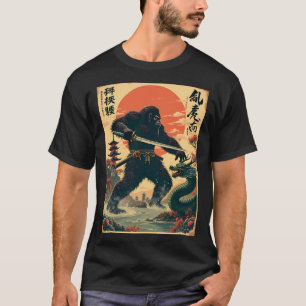 Samurai Bigfoot vs. Dragon - Mythische Showdown Ar T-Shirt